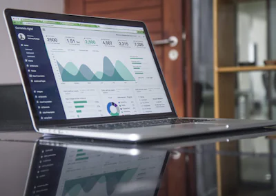 Dashboard de software de gestao empresarial